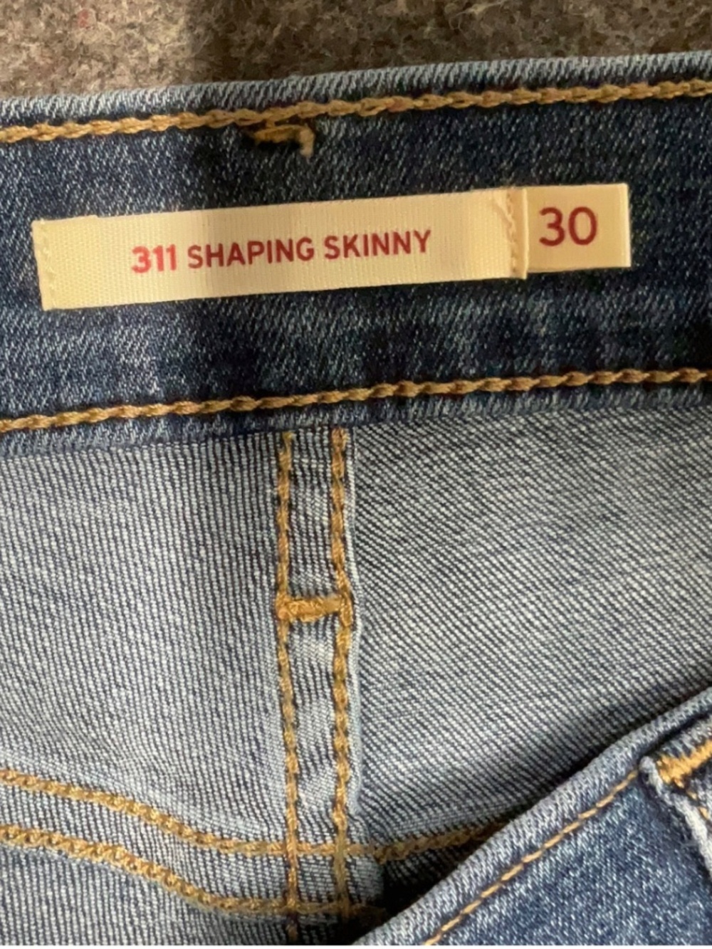 Dark Wash 311 Shaping Skinny Levi's Jeans 30x30 - Picture 3 of 6